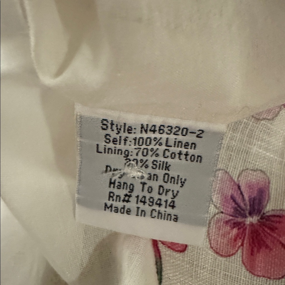 Johnny Was Floral Linen Blazer - Picture 8 of 9